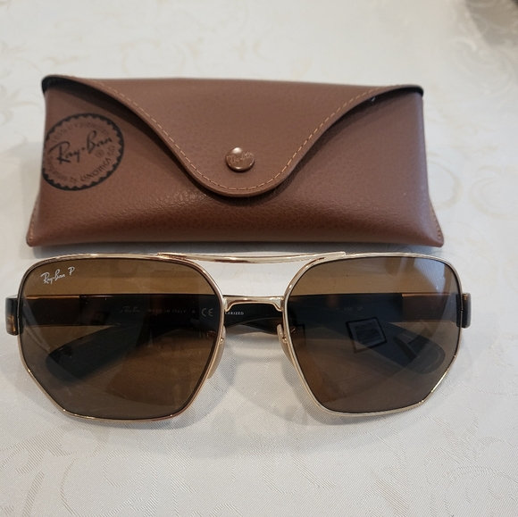 Ray-Ban RB3672 Gold and Brown